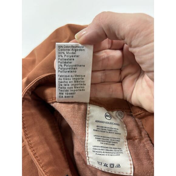 AG Adriano Goldschmied The Farrah Skinny Ankle High-rise Jeans Brick Dust 26 R - Picture 9 of 10